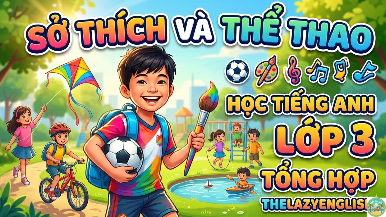 TIẾNG ANH CHO TRẺ EM - My Hobbies and Sports | THELAZYENGLISH