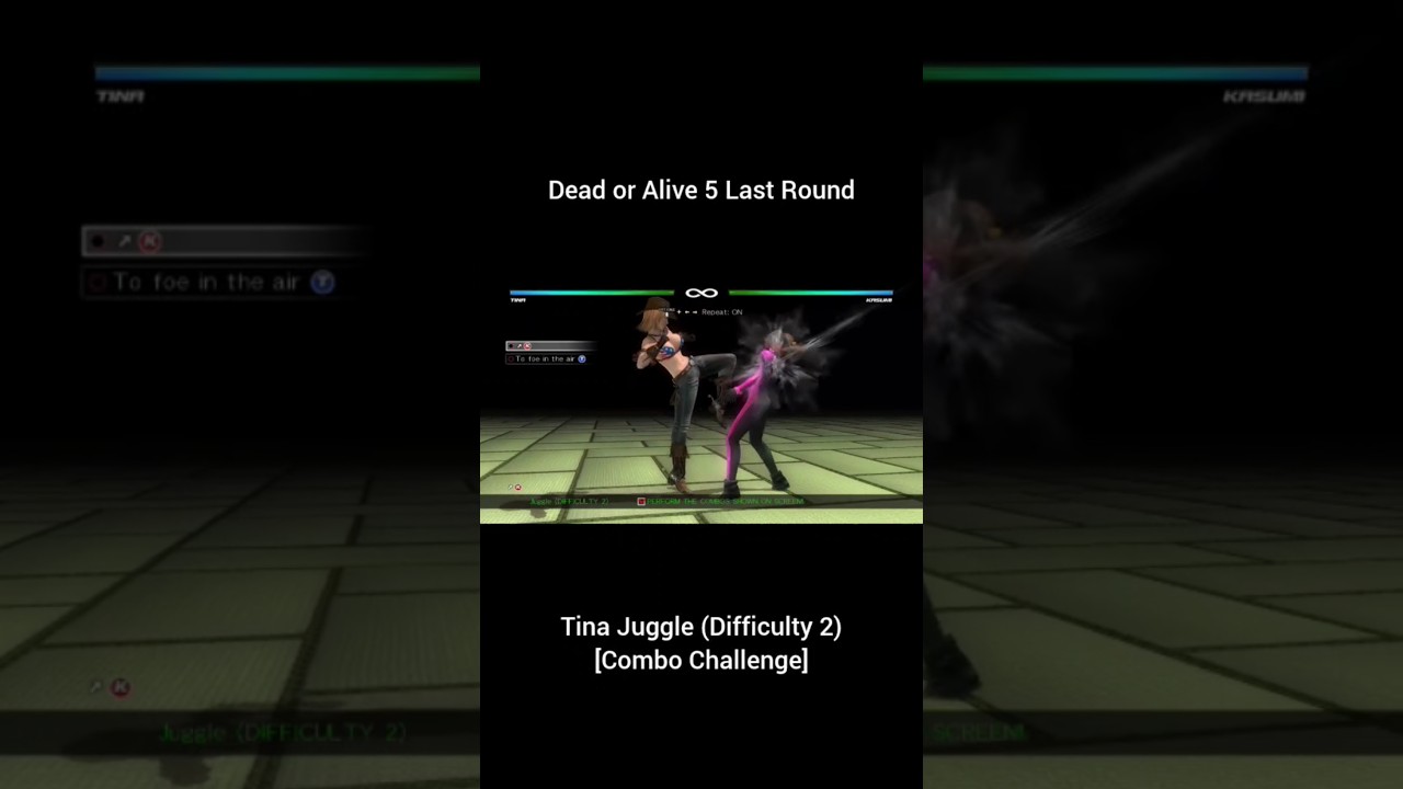 DOA5LR - Tina Juggle (Difficulty 2) [Combo Challenge]