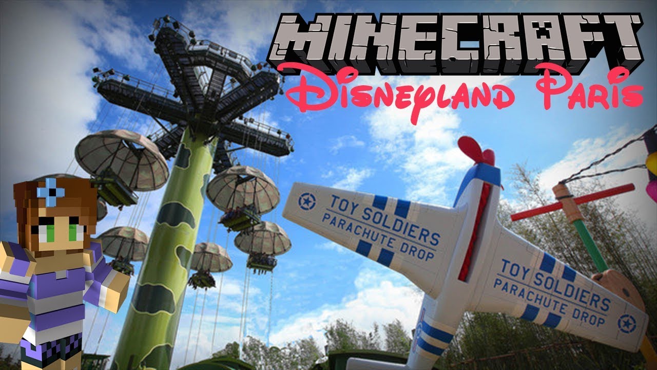 Toy Soldiers Parachute Drop! Minecraft Disneyland Paris!