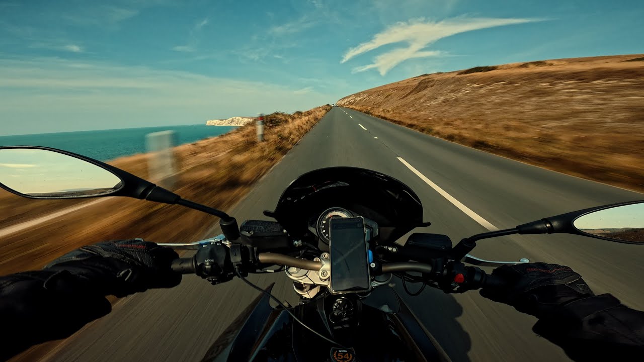 Top Gear road on Island of Wight  Aprilia pure sound GPR exhaust !! #asmr