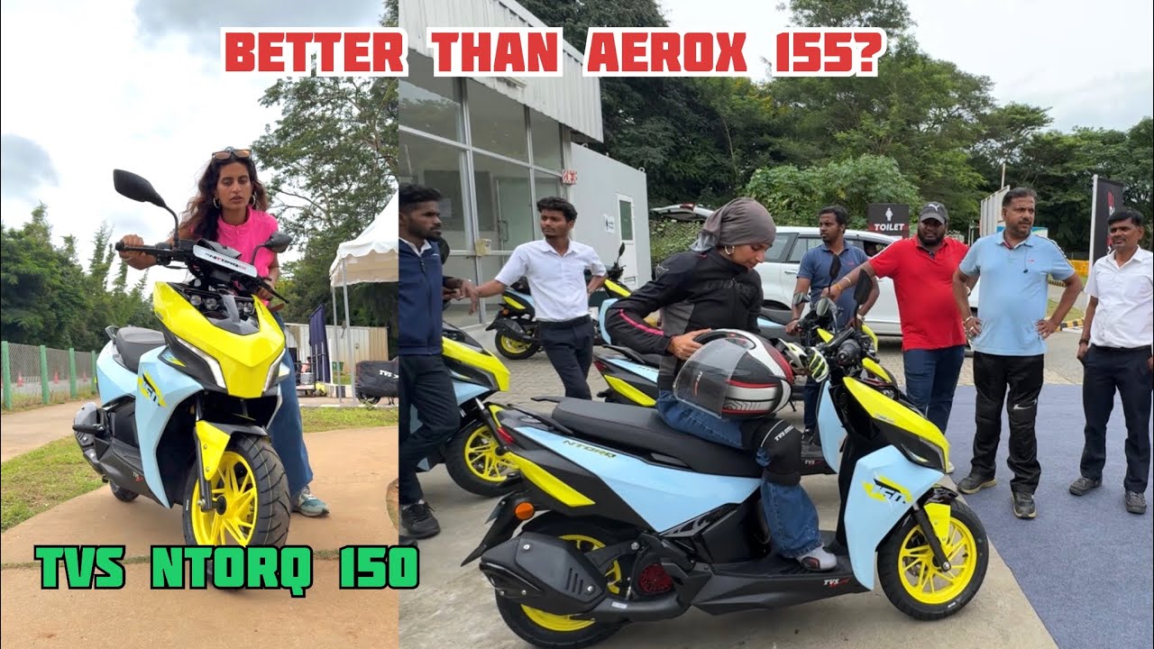 TVS Ntorq 150 better than Aerox 155? | Ntorq 150 ride review 