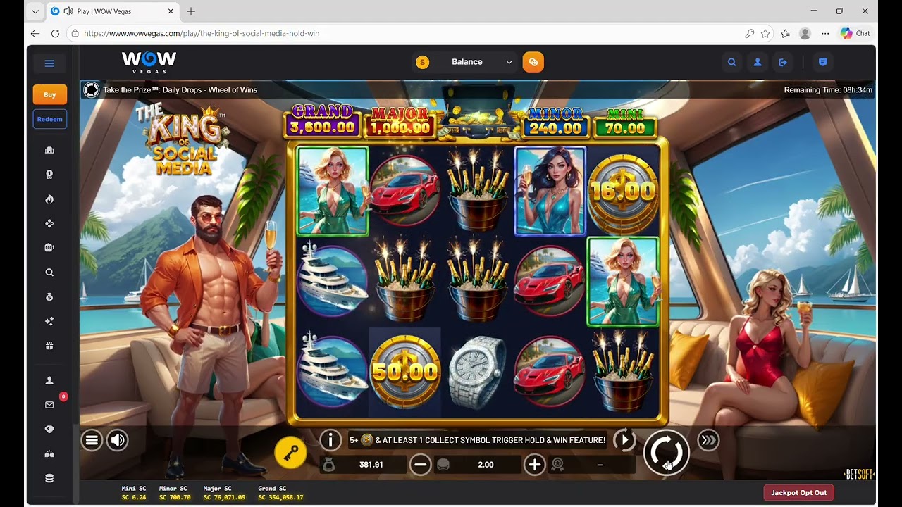 The King Of Social Media on WowVegas