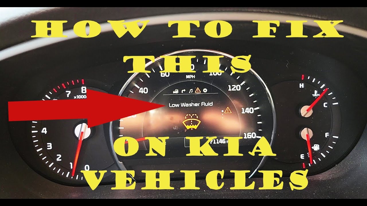 How to fix Kia Sorento windshield washer fluid leaking