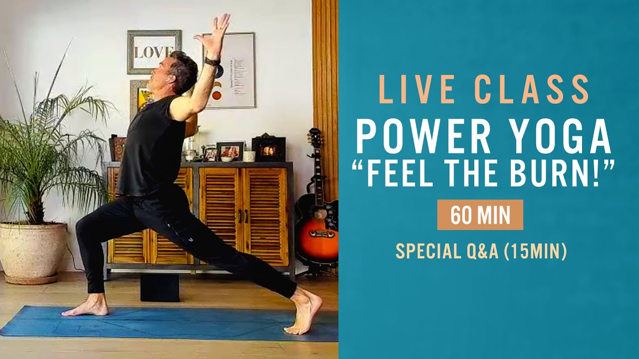 60 Min LIVE Power Yoga 