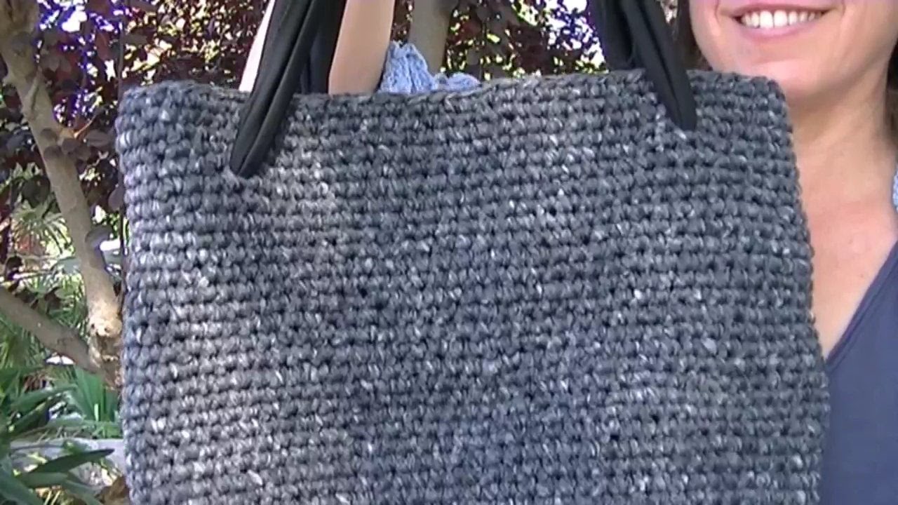 COMO HACER UN BOLSO FACIL DE CROCHET DE PUNTO BAJO EN GANCHILLO//single crochet stitch bag