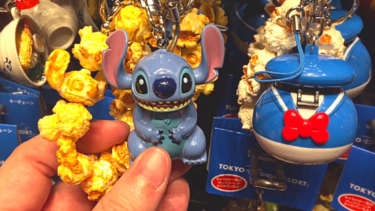 Tokyo Disneyland Popcorn Bucket & Food Keychain