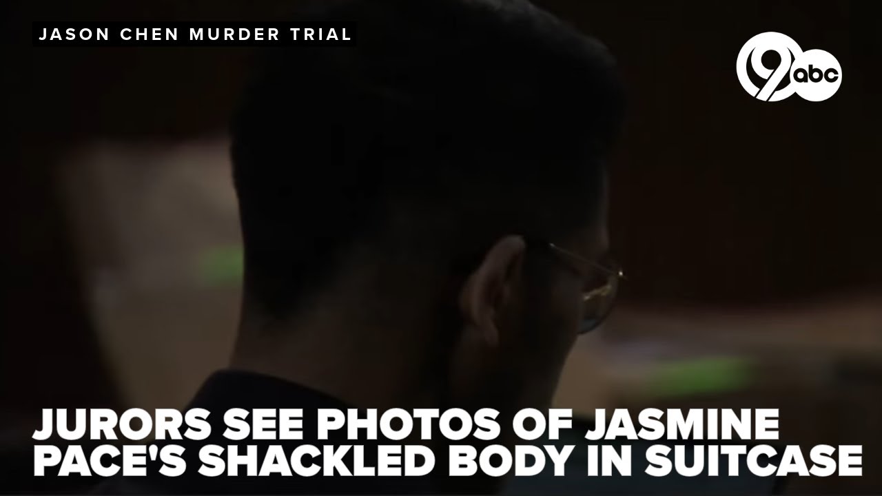 Jason Chen murder trial: Jury sees disturbing photos of recovery of Pace's body as Chen looks down