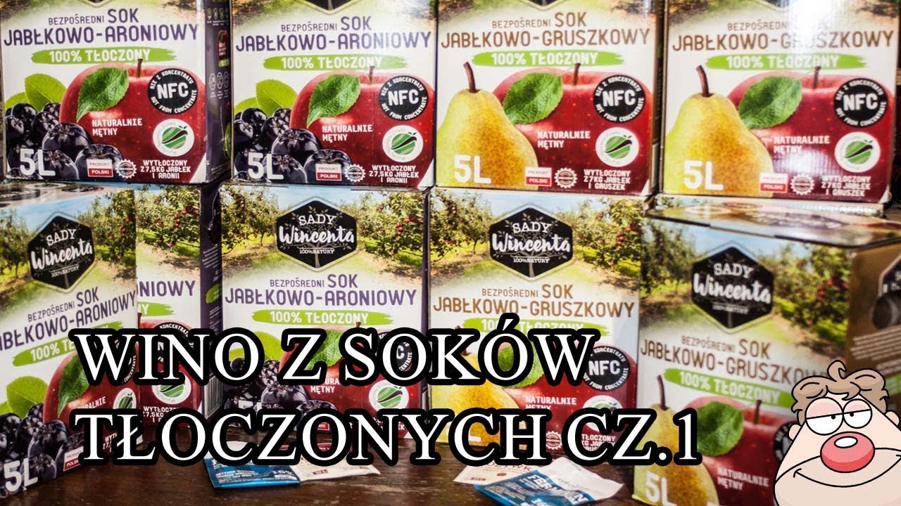 Wino, cydr z Soków Tłoczonych 100% NFC - ekspresowy przepis cz.1