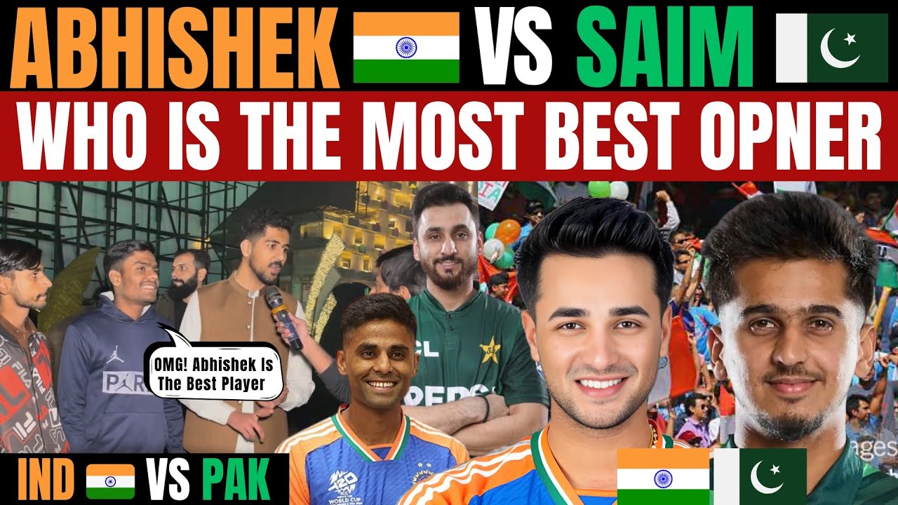 🔥 Abhishek Sharma Becomes No.1 T20 Player | IND vs PAK T20 WC | Pakistani Public Shocked! 🇮🇳🇵🇰