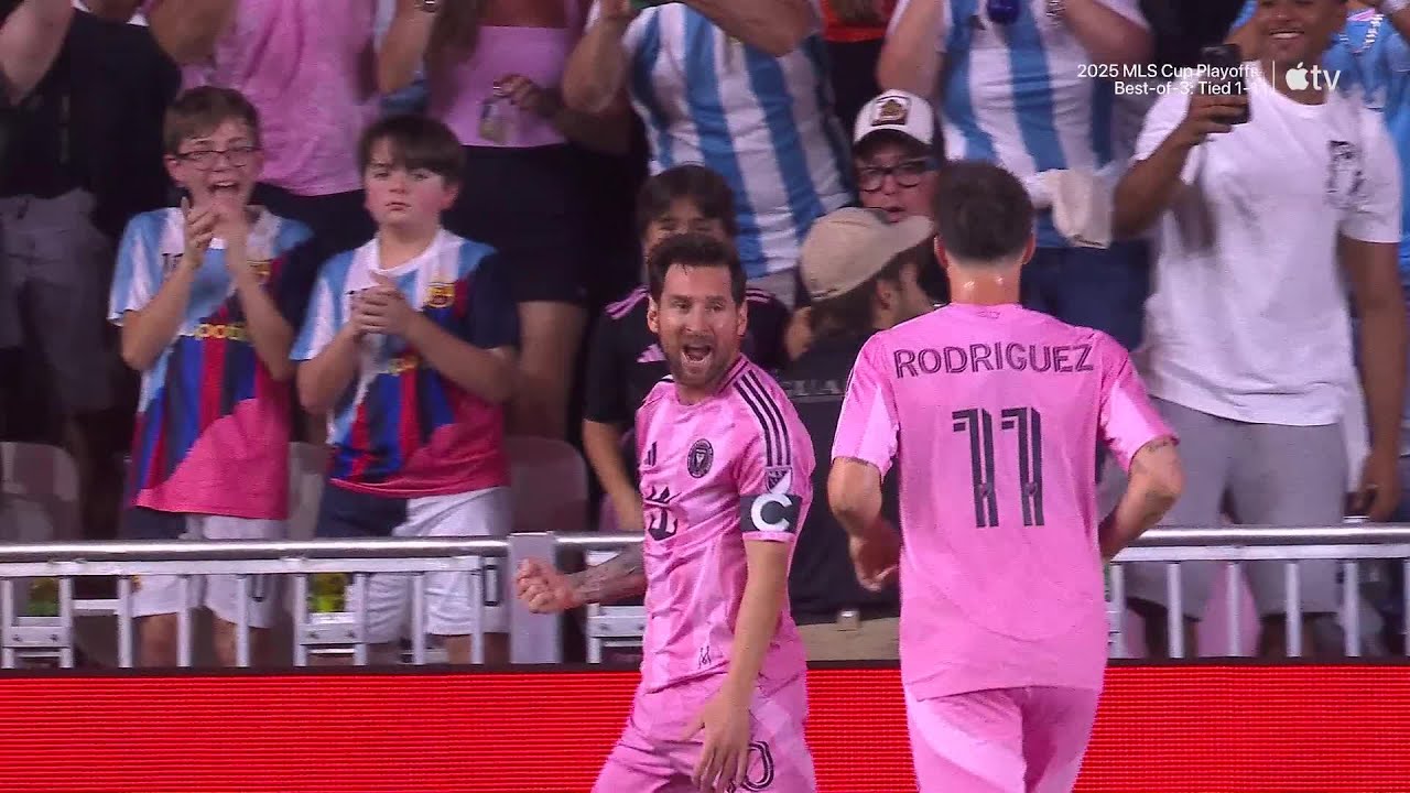 Messi TAKES THE LEAD in Game 3 for Inter Miami! | 2025 Audi MLS Cup Playoffs