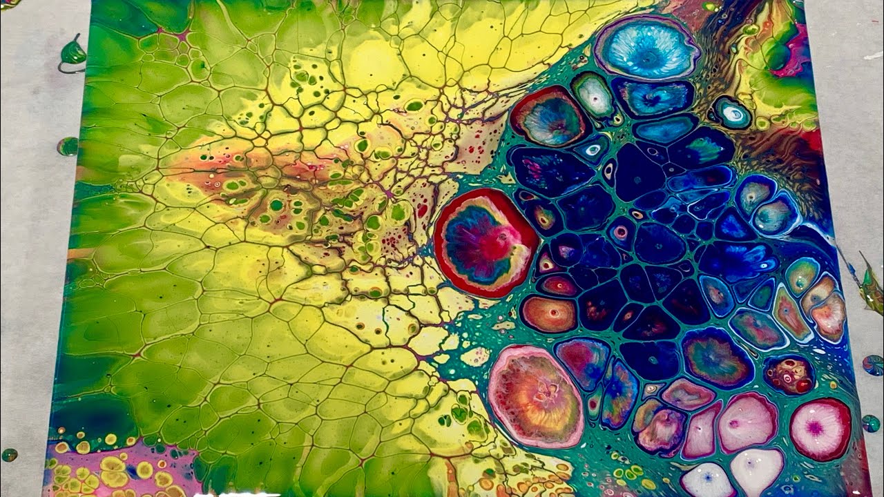 (195) Wild Results w Liquitex PM Flip Cup & Rain X Cell Test - Fluid Acrylic Paint Pouring Flow Art
