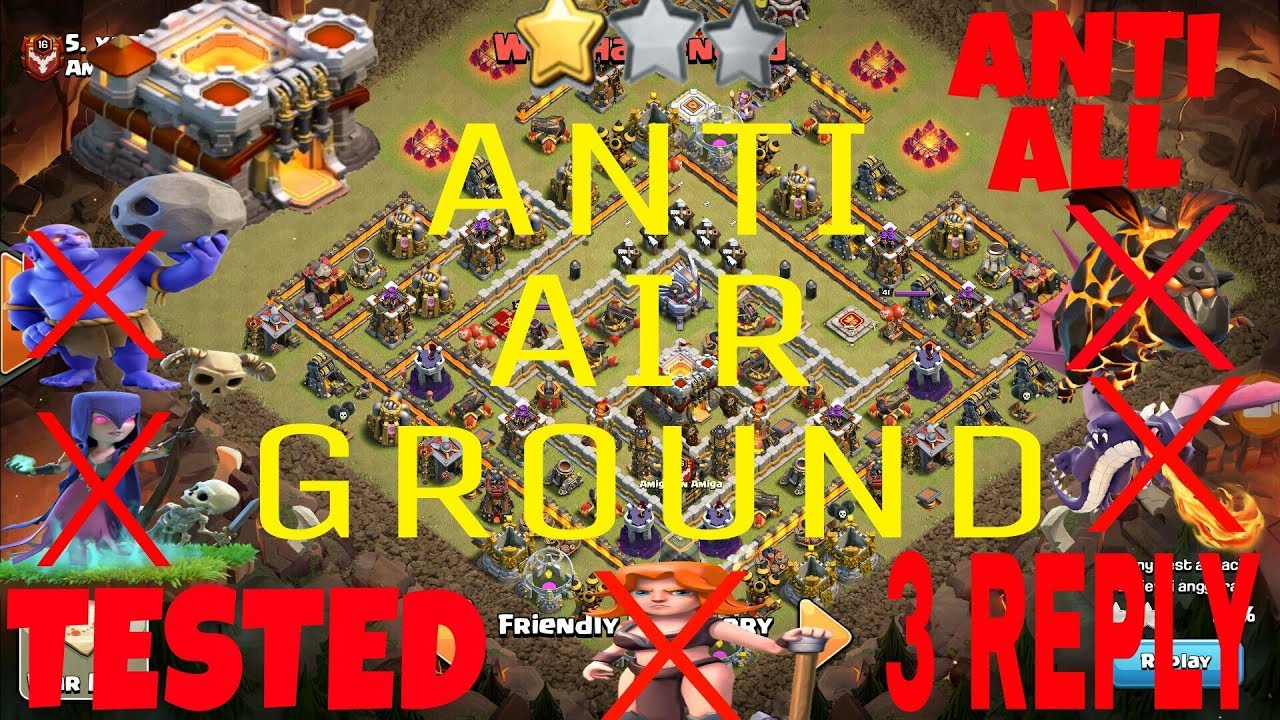 New Th11 War Base 2018 !! With Proof !!  Anti 1 - 2 Star !! Anti Bowler ValkYRIE !! Anti queen walk