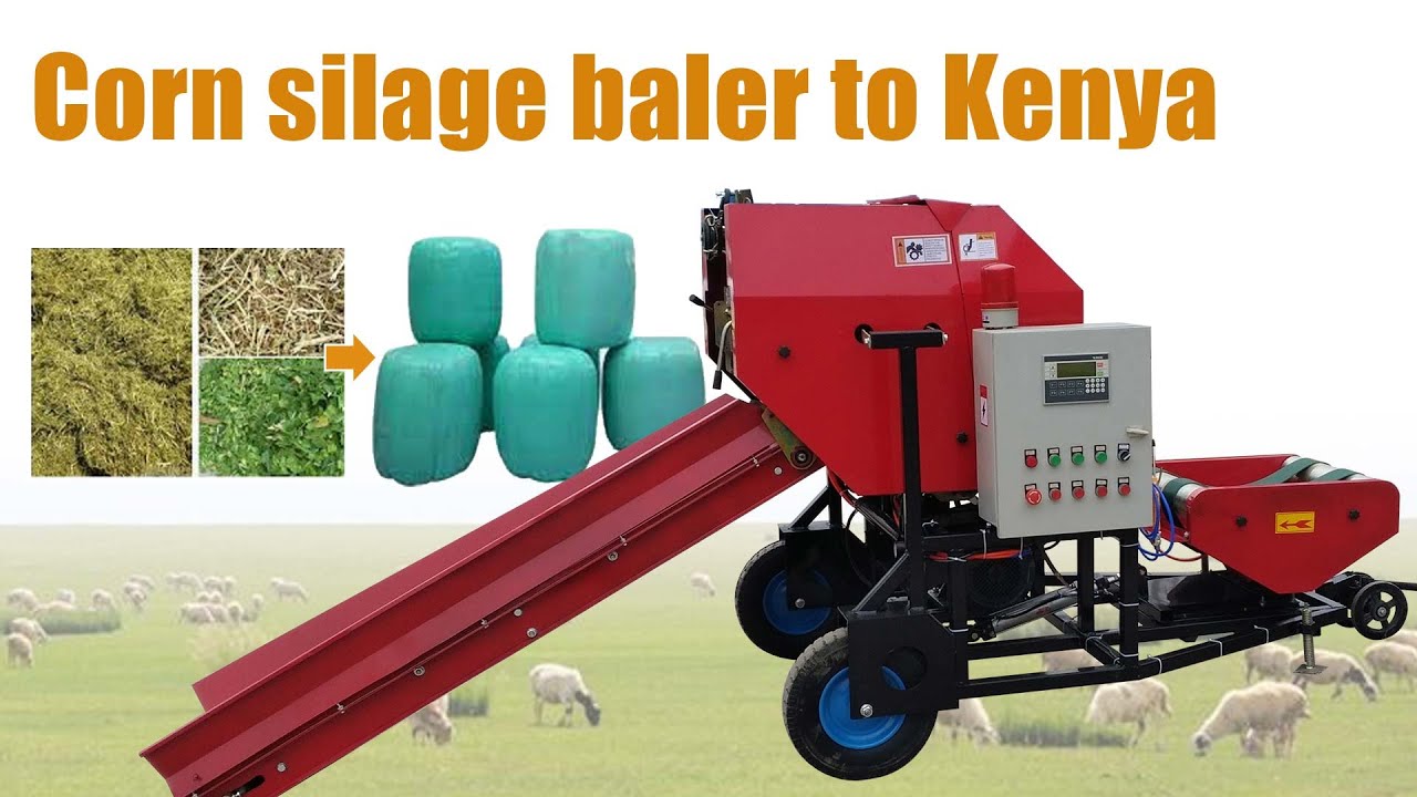 Good news! corn silage baler export to Kenya! silage maker machine for corn stalk, hay, straw, grass