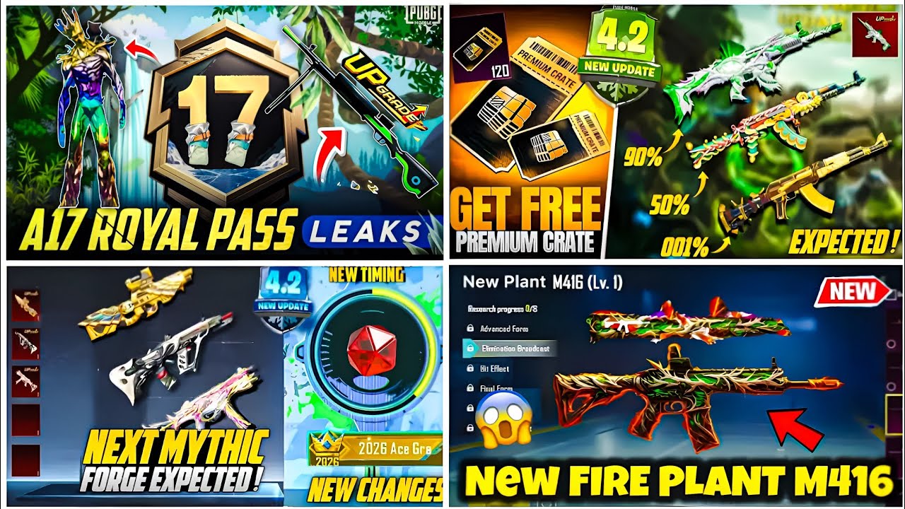 🔴 Next Premium Crate & Upgraded Gun Scar-L ? Expected Gun 7 In Premium 4.2 | A17 Royal Pass | PUBGM