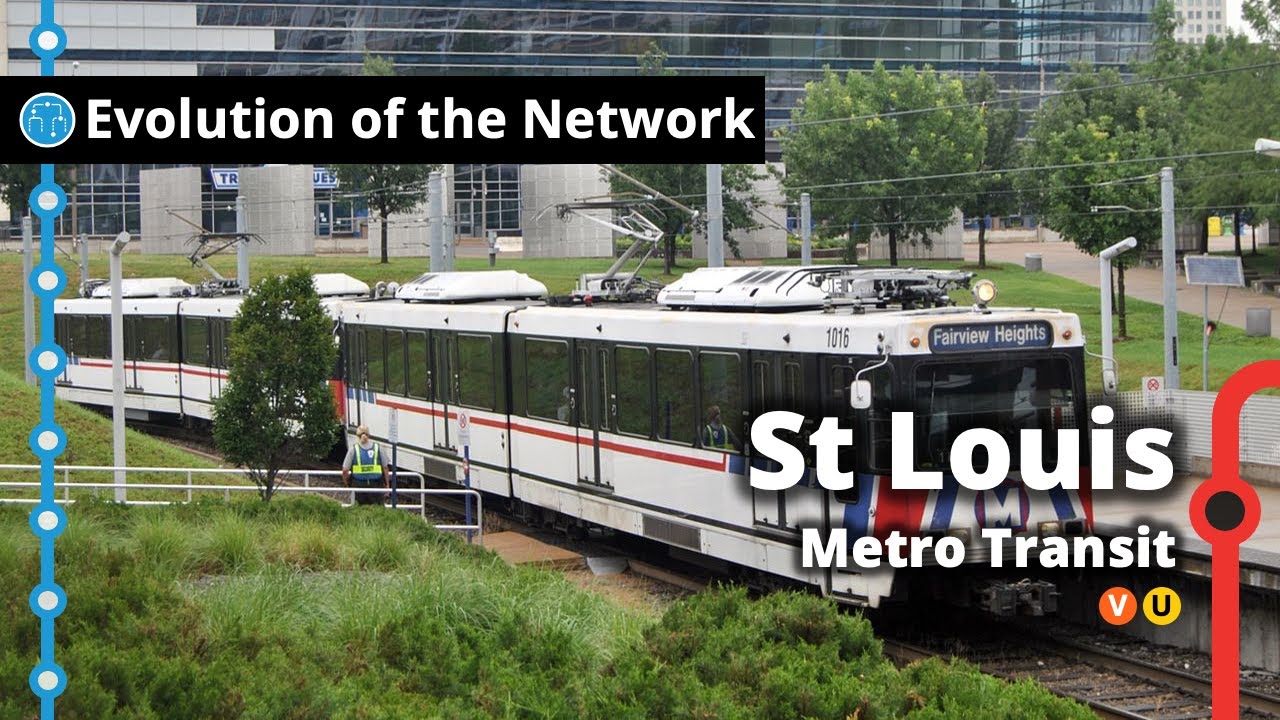 St Louis' Light Rail Network Evolution
