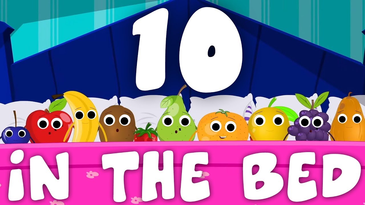 Fruits Ten In The Bed | Fruits Song For Kids | Nursery Rhymes & Baby Songs