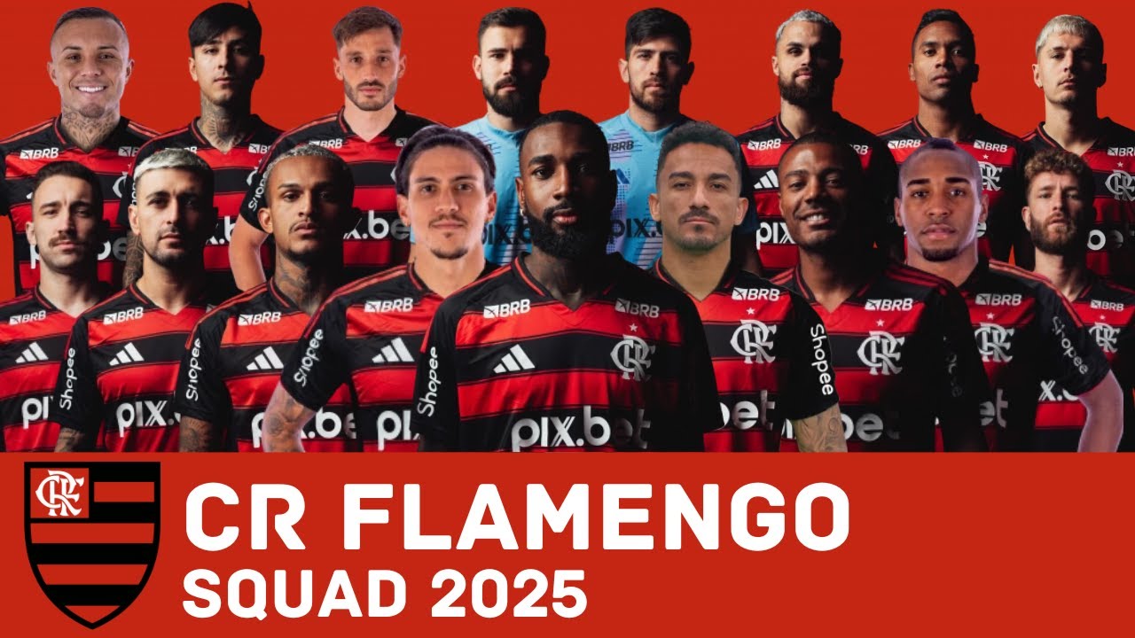 CR FLAMENGO Squad For Season 2025 | Flamengo | Brasileirão 2025 | FootWorld