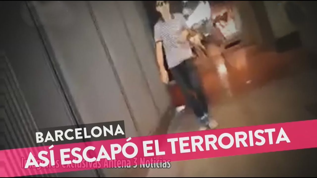 Asi escapó uno de los terroristas de Barcelona