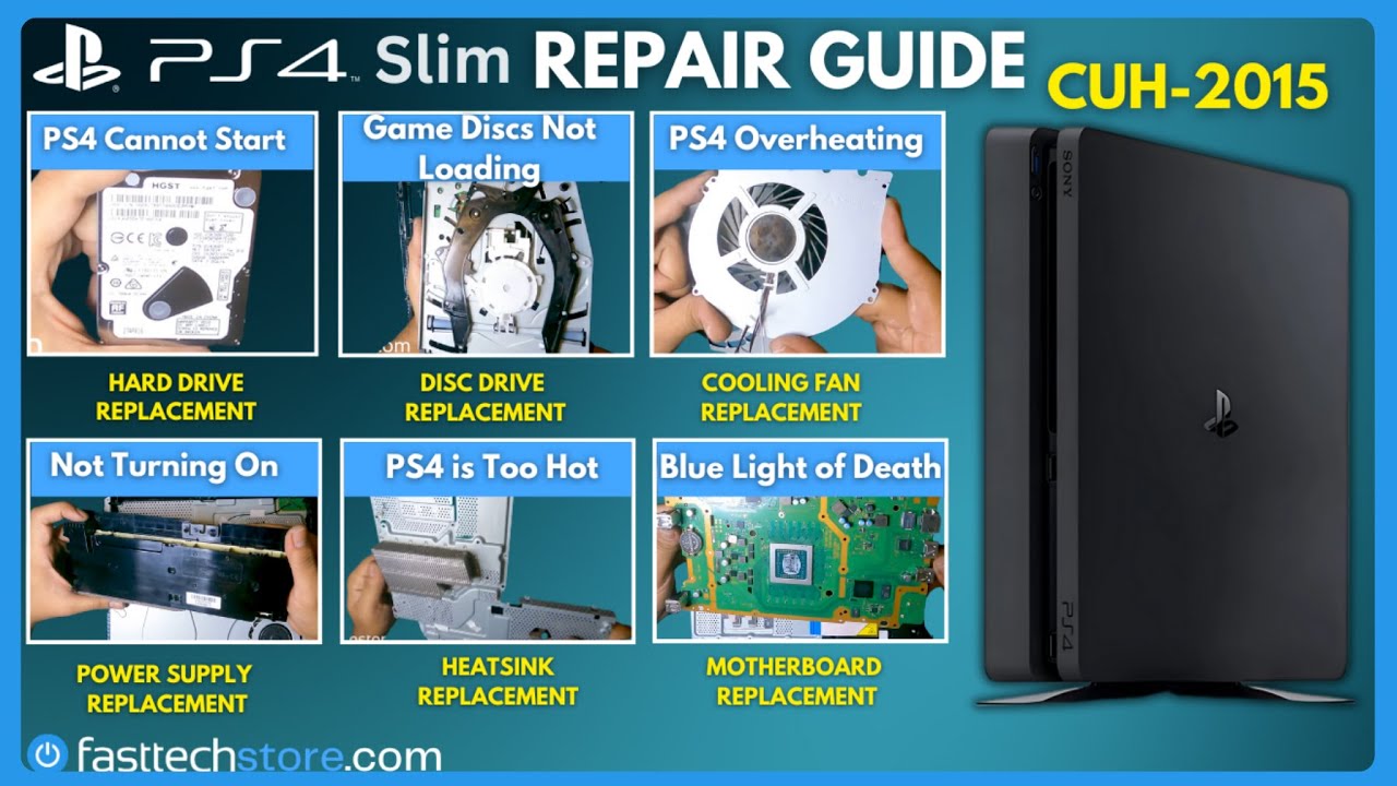 PS4 Slim CUH-2015 Disassembly and Repair Guide