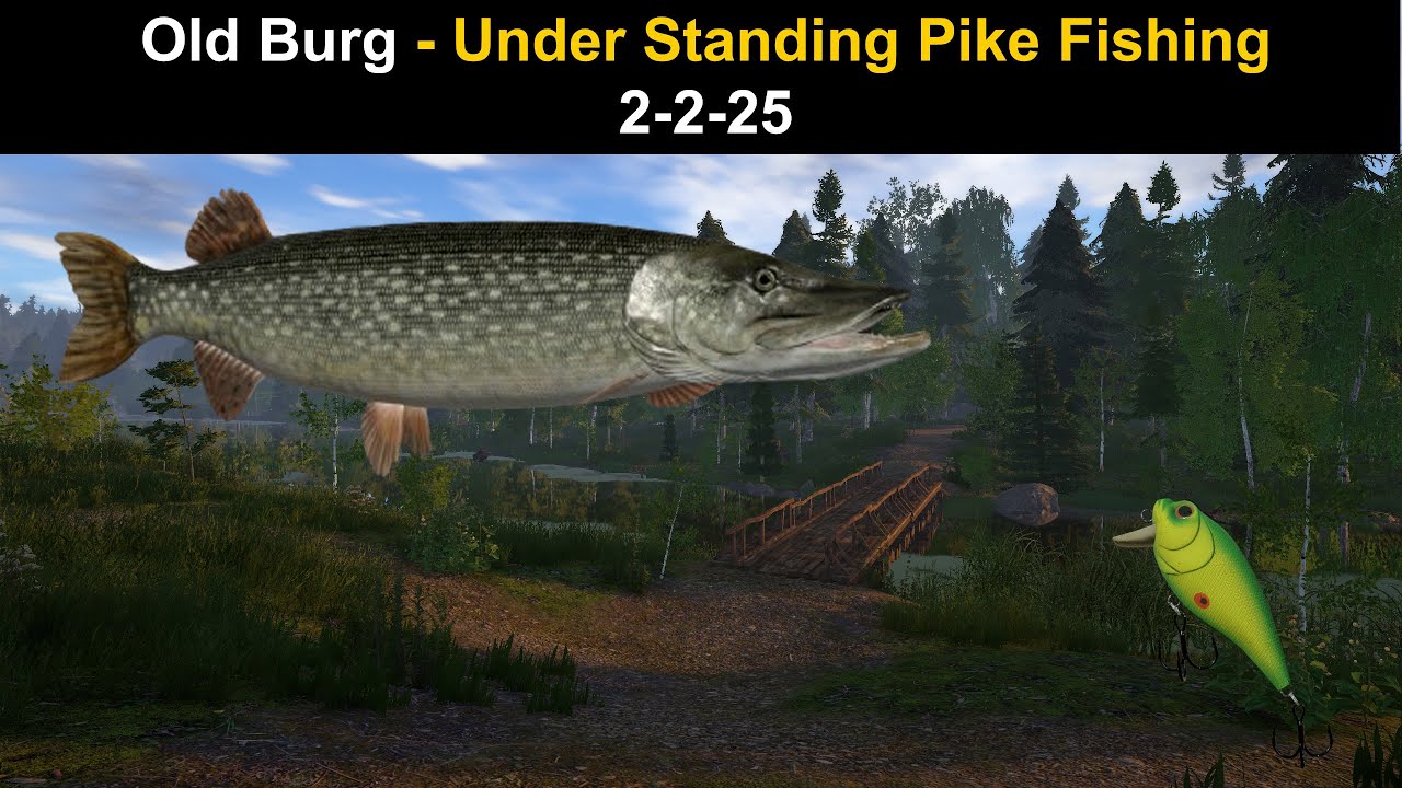 Russian Fishing 4, Old Burg - Under Standing Pike Fishing 2-2-25