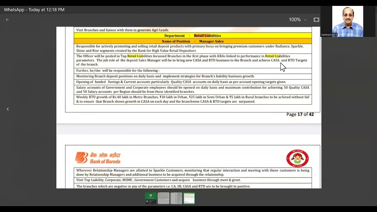 BOB MANAGER SALES - RETAIL - PL GPAY RS. 615 TO 9003037557 WAPP NOTES, VIDEOS, TWO MOCKS