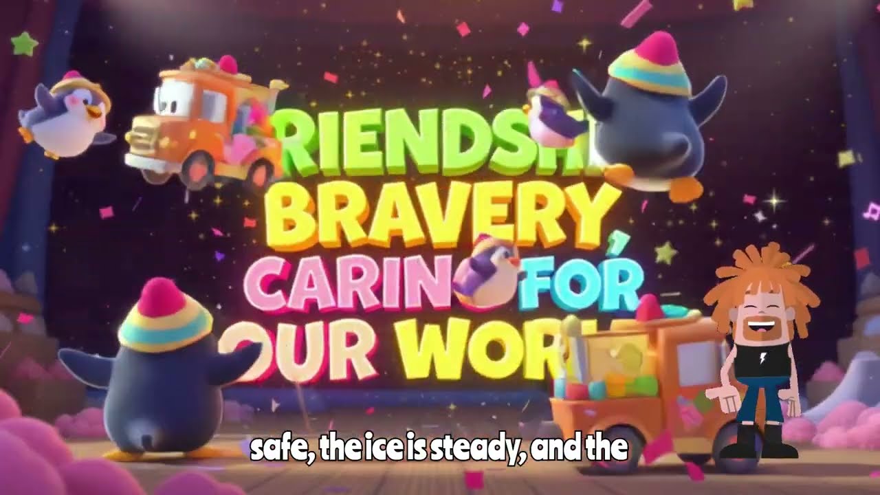 Polar Trucks: Ice Rescue Mission! | Kids Learn About Teamwork, Bravery & Caring for Our Planet 🌍❄️