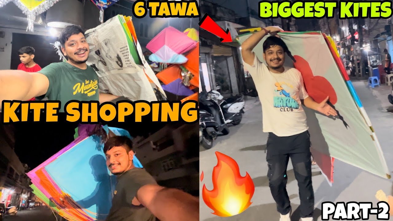 Kite Shopping Vlog Part-2 (Biggest Kite Shopping) Jammu 😍