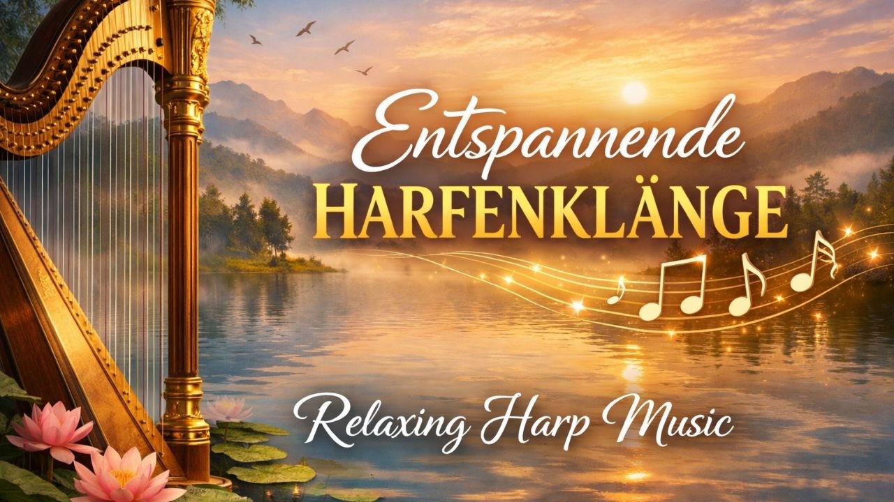 Entspannende Harfenklänge- Heilung- Innere Ruhe-  2h ohne Werbung- Relaxing Harp Music