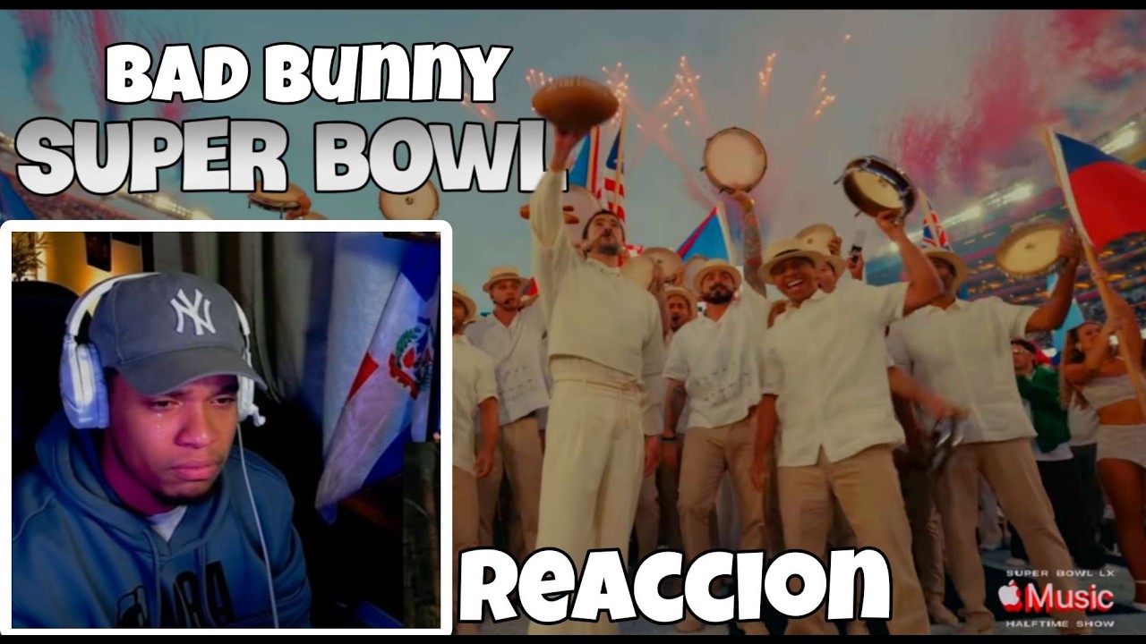 bad bunny super bowl reaccin #badbunny #superbowl60 #newtrailers #foryou