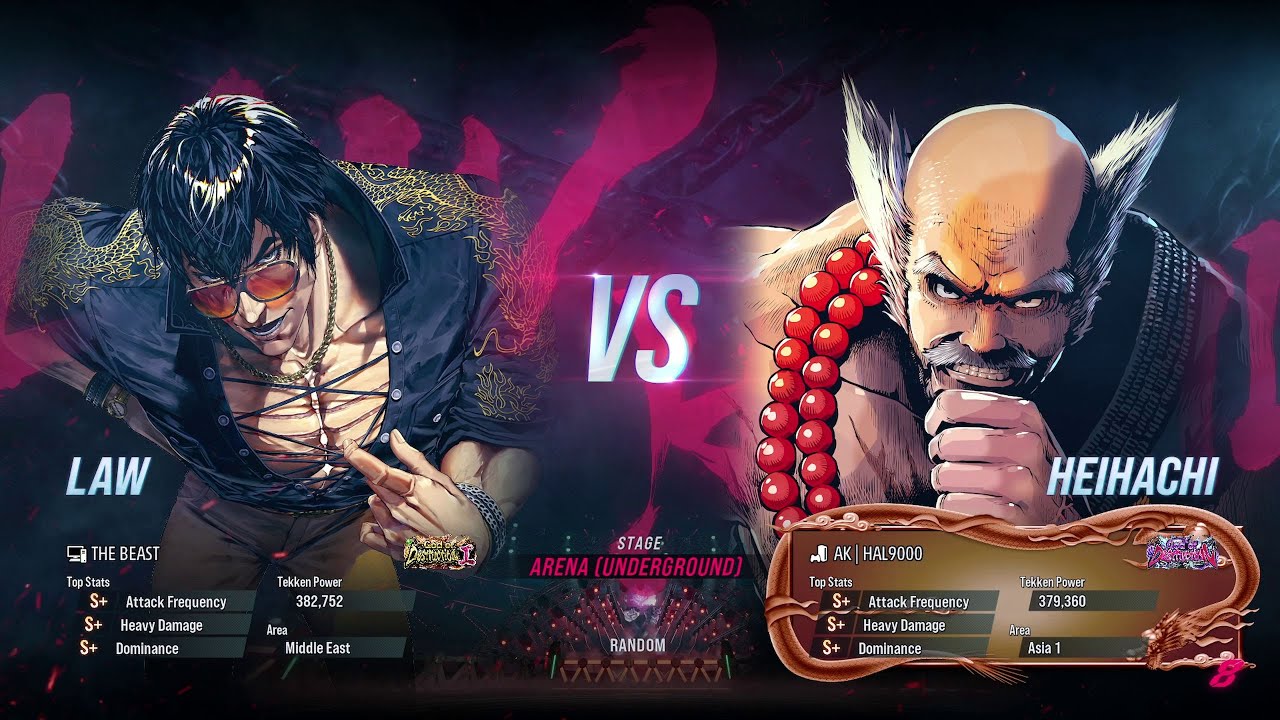 BSK (Law) VS Hal9000 (Heihachi) Tekken 8 Ranked