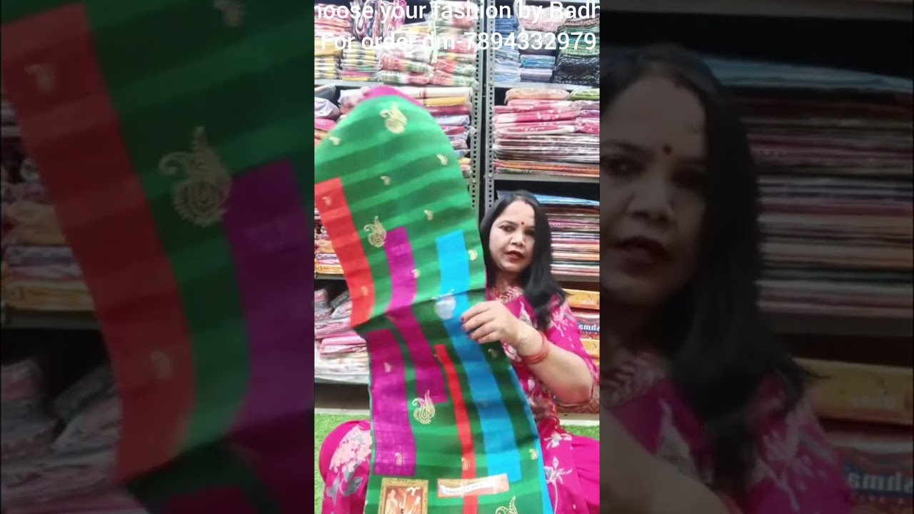 Karishma cotton saree#for order dm-7894332979#Choose your fashion by Radha#Viral video 