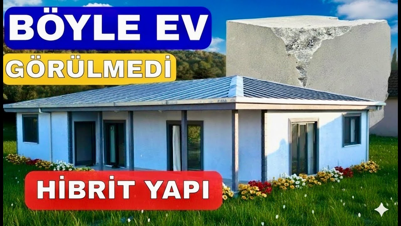 KİRA ÖDER GİBİ TAKSİTLE EV - ÇELİK GAZBETON PREFABRİK EV TURU VE FİYATI - MALİYET HESAPLAMA (140 m²)
