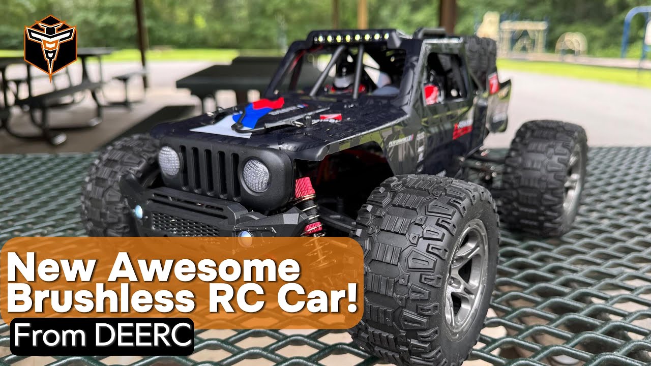 DEERC 207E 1/10 Brushless RC Monster Truck – Off-Road Beast!