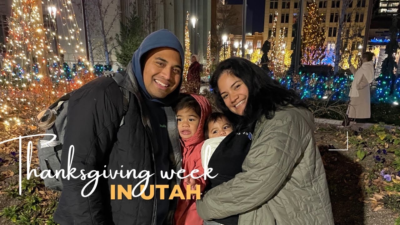 Thanksgiving 2025 | Christmas Tree decorating, Thanksgiving Dinner & Salt Lake Temple Lights