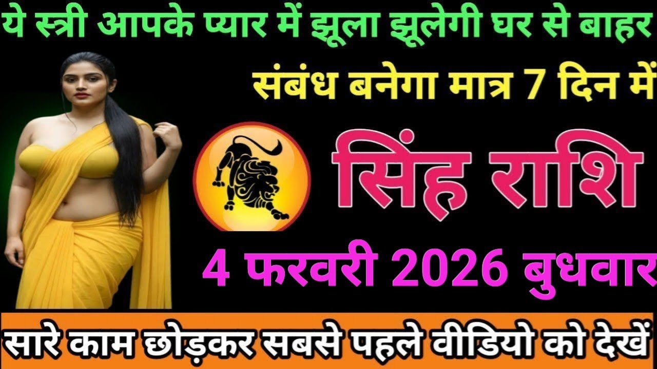 #सिंह  राशि वालों यह स्त्री आपके प्यार में झूला झूलेगी घर से बाहर संबंध बनाने मात्र 7 दिन में#
