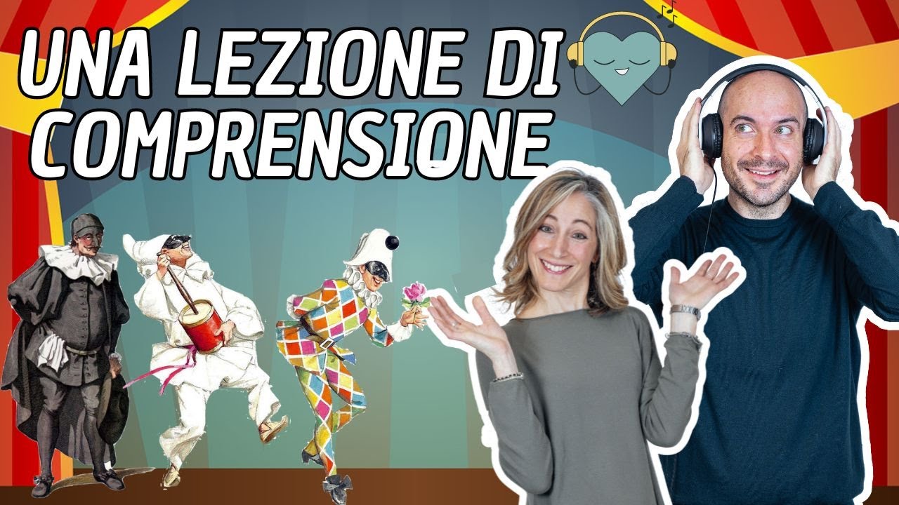 Una lezione di comprensione e lessico in italiano | Le maschere tradizionali del Carnevale in Italia