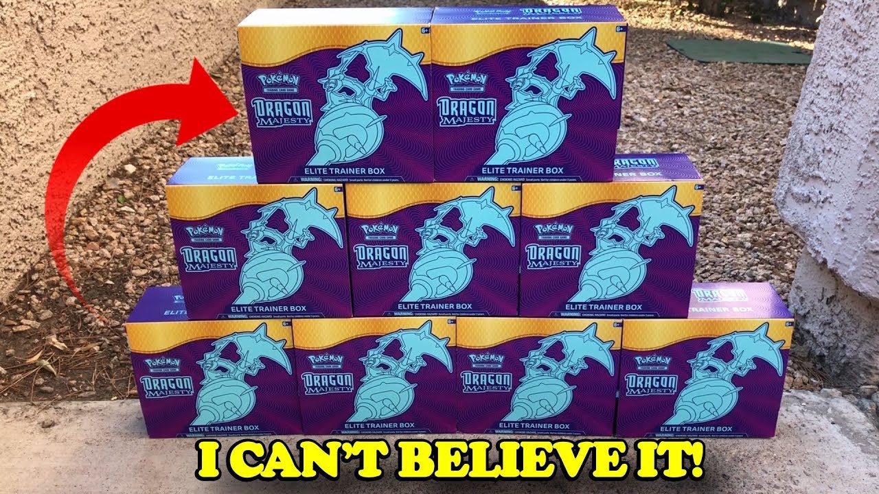 I opened ALL of these NEW Pokemon Card Boxes.. AND THIS HAPPENED! *dragon majesty*