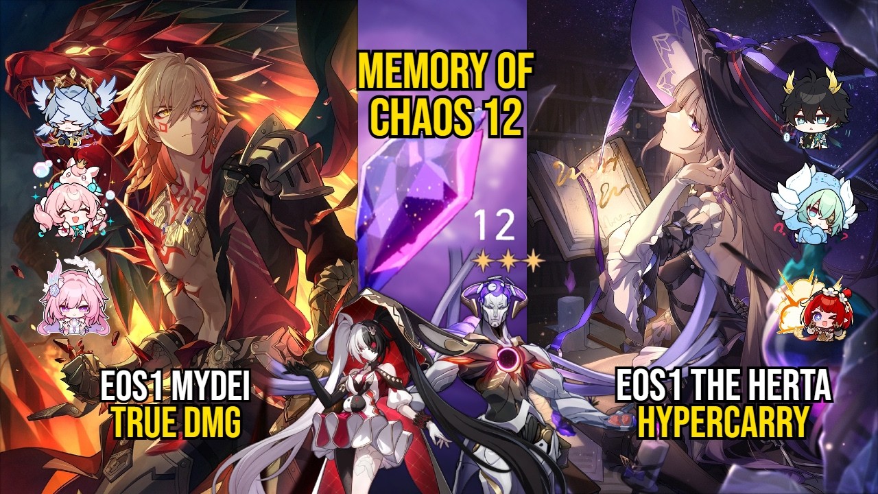 E0S1 Mydei TruE Dmg & E0S1 The Herta Hypercarry | Memory Of Chaos 12 | Honkai Star Rail 4.0