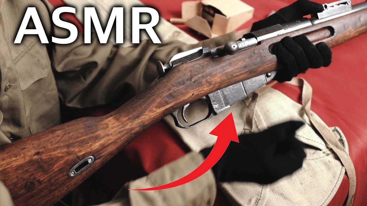 Mosin-Nagant training rifle of the Soviet Army (no talking ASMR)