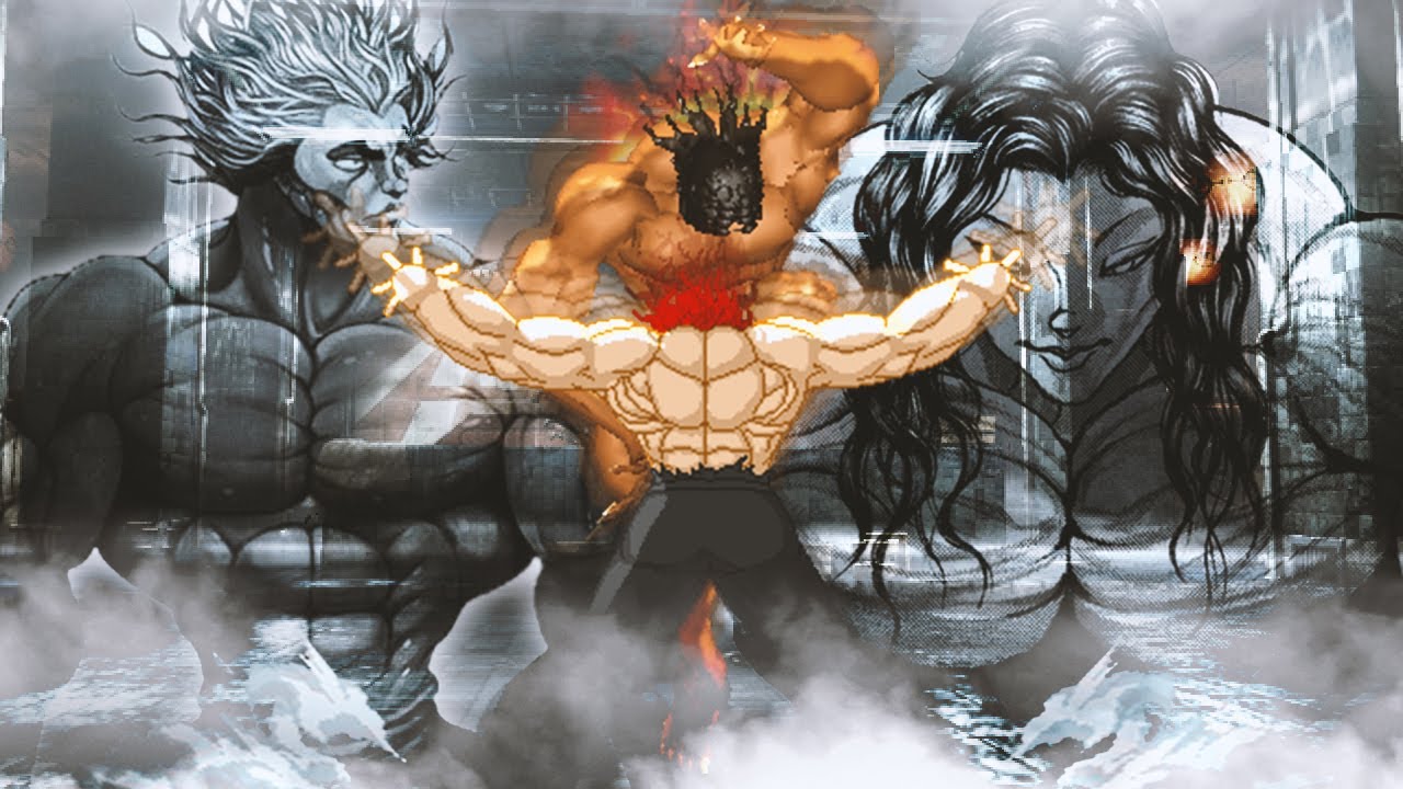 Yujiro Hanma vs Pickle. Baki the Grappler. Anime MUGEN