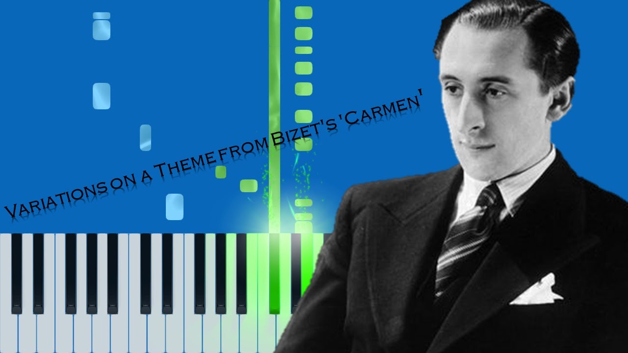 Horowitz - Variations on a Theme from Bizet's 'Carmen' Hard Piano Tutorial