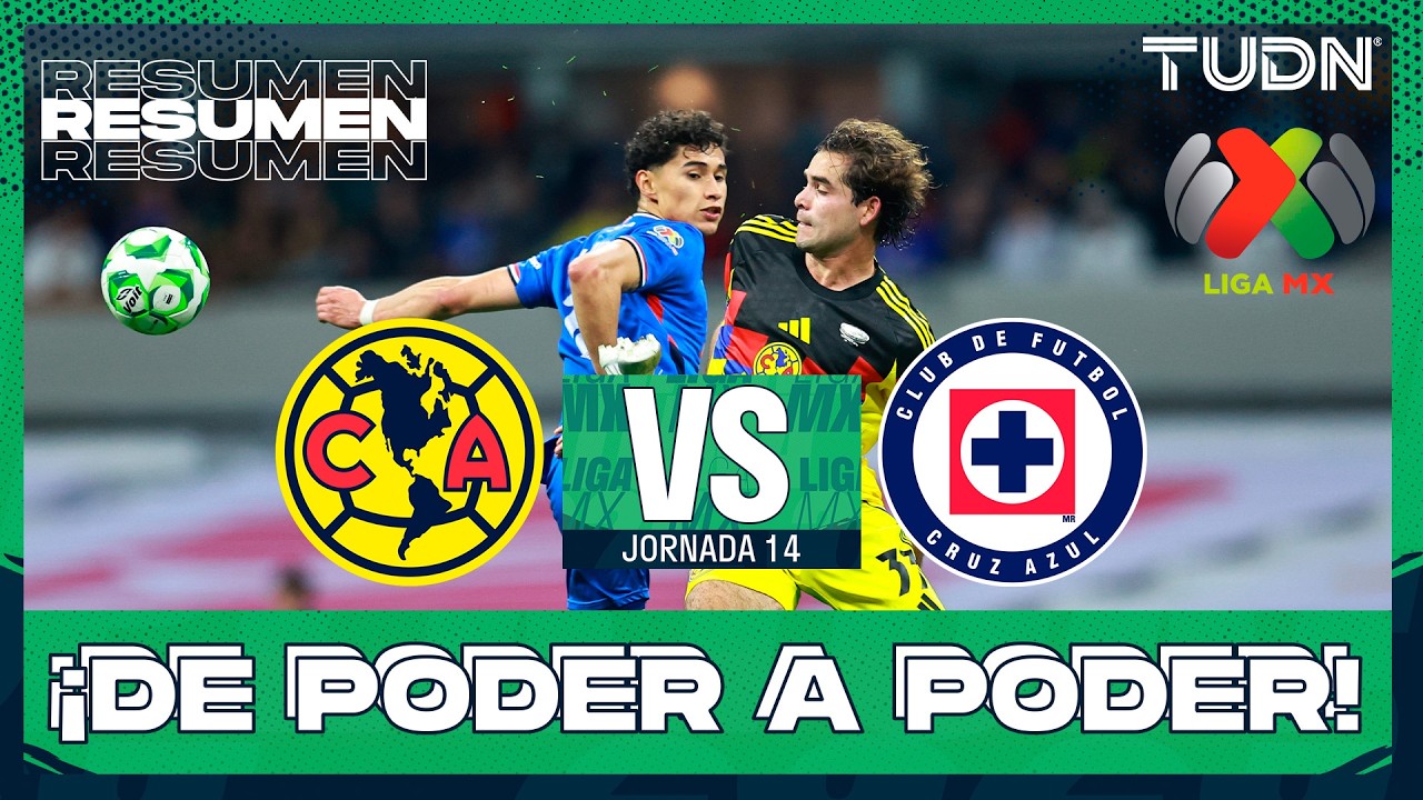 RESUMEN - Am&eacute;rica vs Cruz Azul | Liga MX - Jornada 14 Clausura 2026 | TUDN