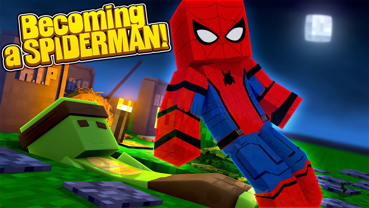 HOW TO BECOME SPIDERMAN! Minecraft How To w/TinyTurtle