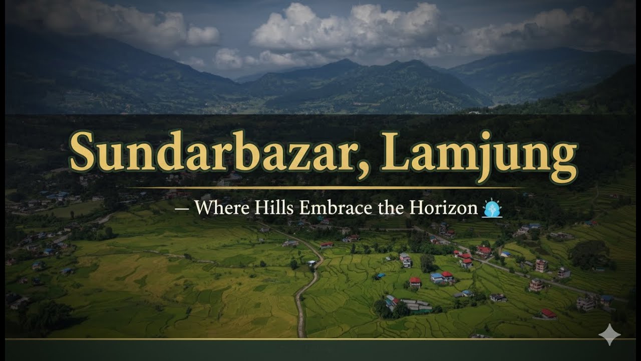 📍Sundarbazar, Lamjung — Where Hills Embrace the Horizon 🌤️ | Drone 4K | DJI Air 3S