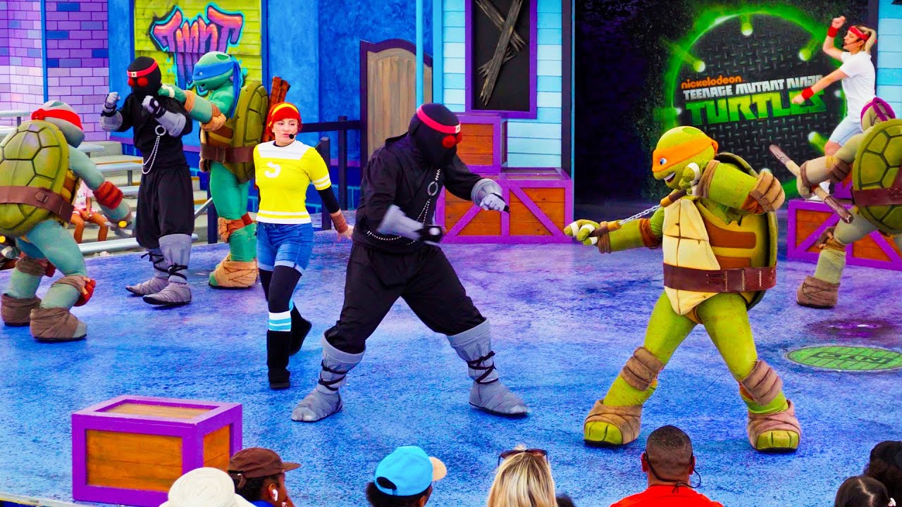 Teenage Mutant Ninja Turtles Fighting Show Live at Sea World Gold Coast - Full Show