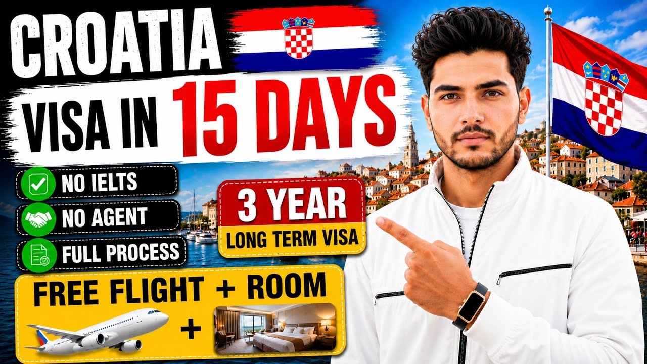 🇭🇷 Croatia Work Visa 2026 | Visa in 15 Days | Salary Up To ₹5 Lakh