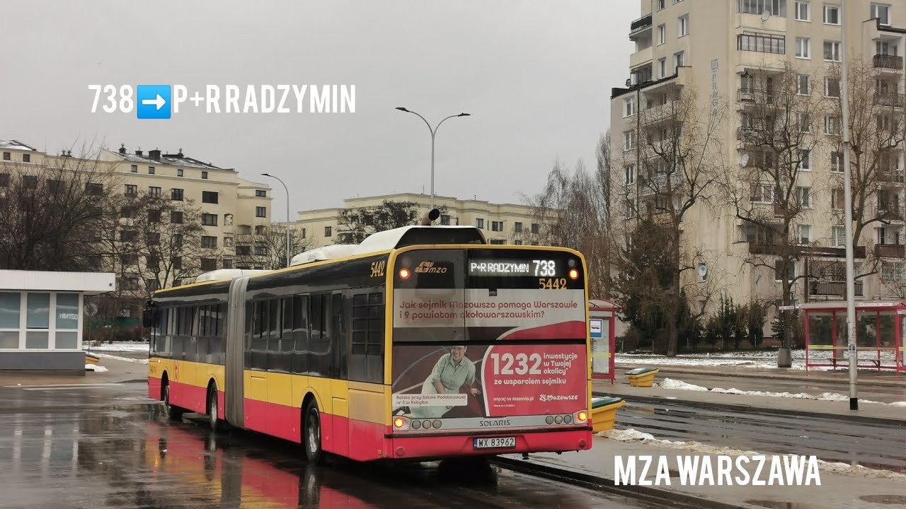 738➡️P+R Radzymin - Solaris Urbino 18 III #5442 MZA Warszawa