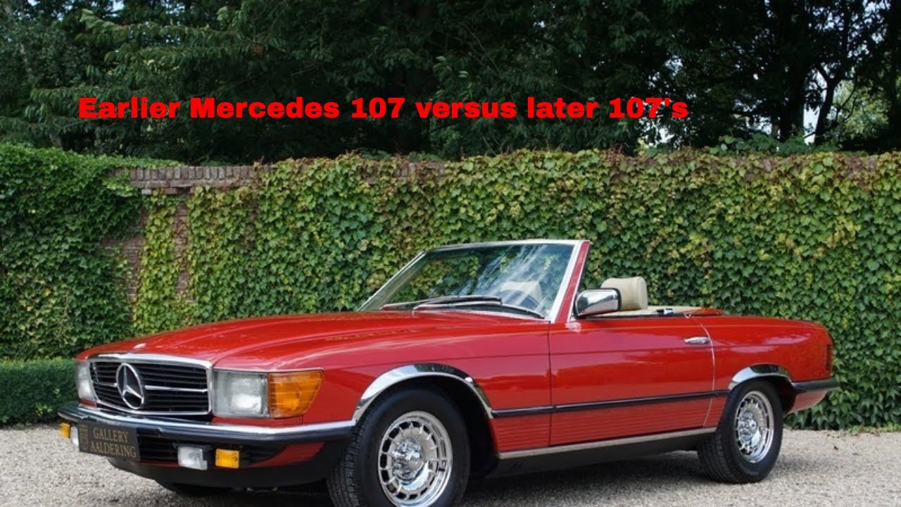 Earlier Mercedes 107 versus later 107's