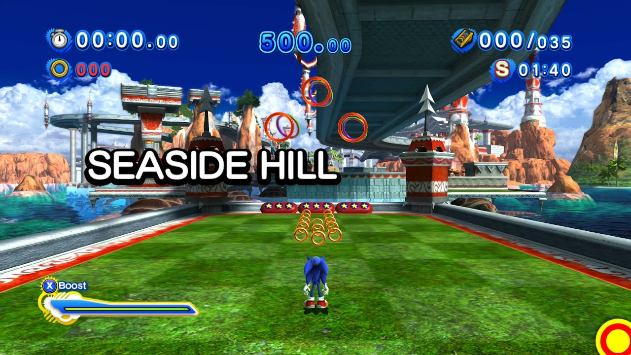 Sonic Generations (PC): All Seaside Hill Modern Challenge Acts (S-Ranks)
