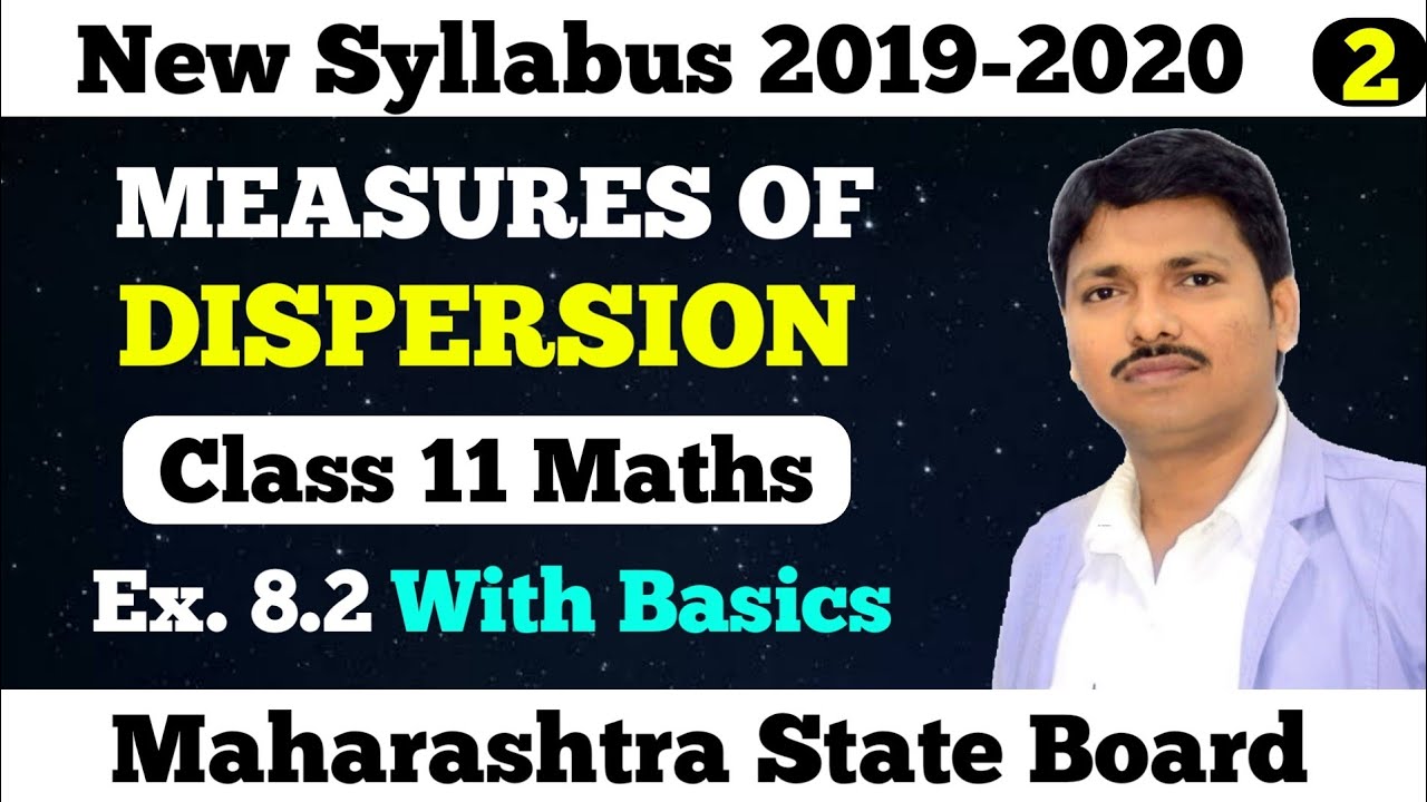 MEASURES OF DISPERSION Ex. 8.2 Part 2 | Class 11 Maths | Maharashtra Board | Dinesh Sir